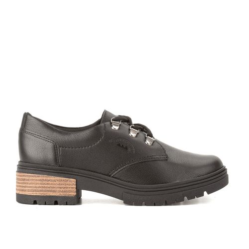 Sapato Dakota  de Couro Oxford Preto