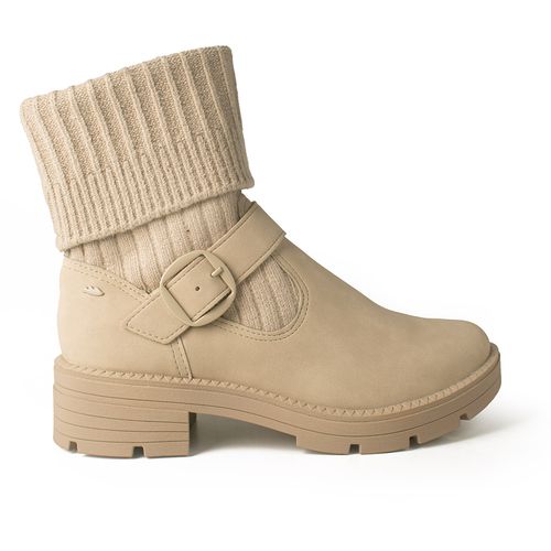 Bota Dakota  de Cano Curto Bege