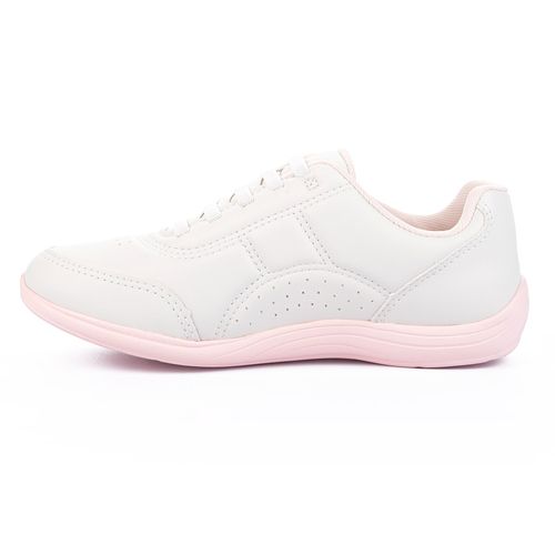 Tênis Kolosh  Casual Branco e Rosa