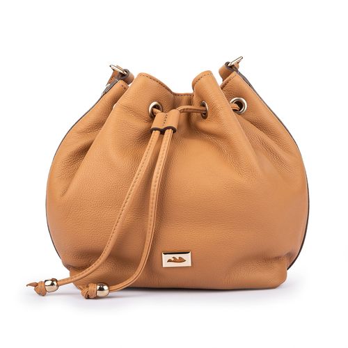 Bolsa Dakota  de Couro Caramelo