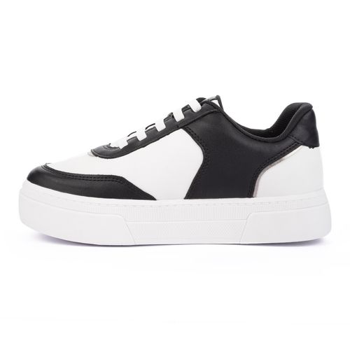 Tênis Dakota  Flatform Branco e Preto