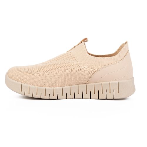 Tênis Campesí  Slip On Knit Bege