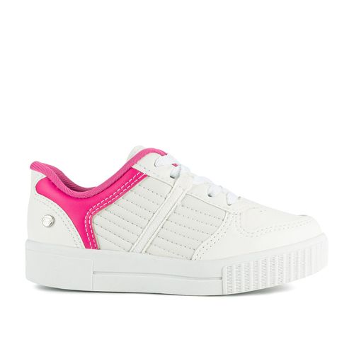 Tênis Pink  Cats Infantil Casual Flatform Branco e Rosa