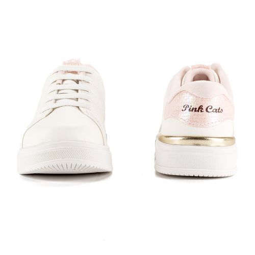 Tênis Pink  Cats Infantil Flatform Branco