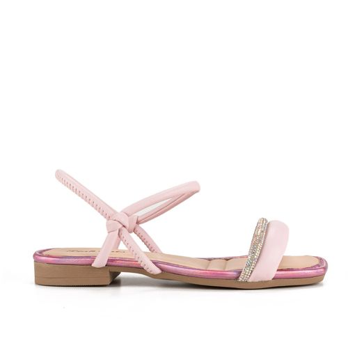 Sandália Pink Cats Infantil Rasteira Rosa