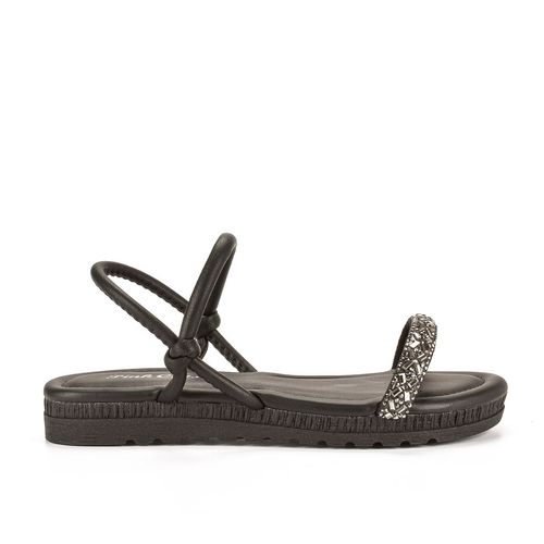 Sandália Pink Cats Infantil Flatform Preta