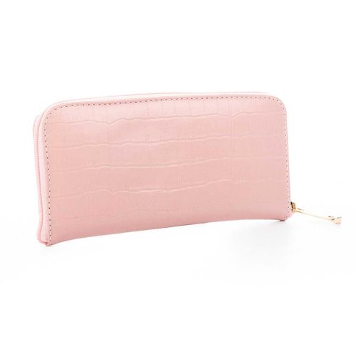 Carteira Dakota  com Textura Rosa