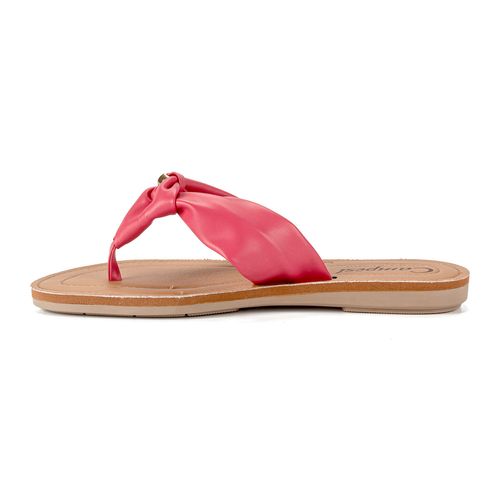 Chinelo Campesí  Rosa com Tiras Macias