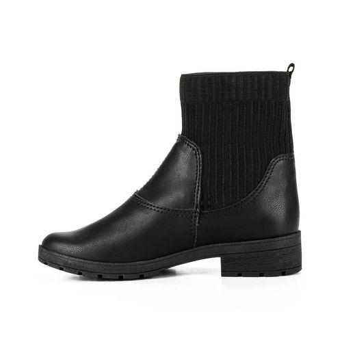 Bota Pink  Cats Infantil de Cano Curto Preta