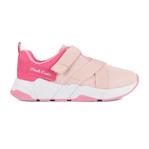 Tênis Pink  Cats Infantil de Calce Fácil Rosa