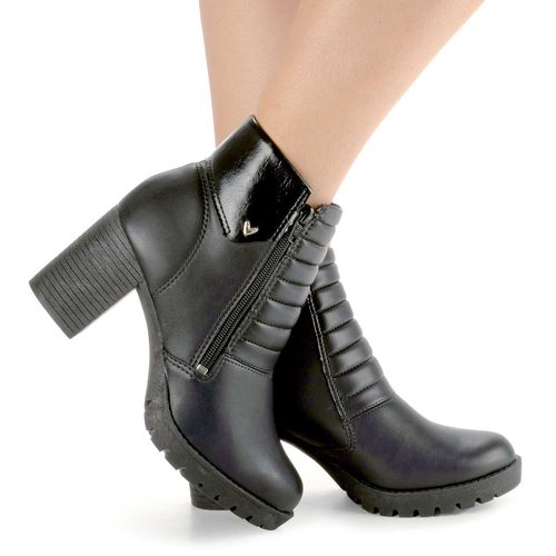 Bota Mississipi de Cano Curto Preta