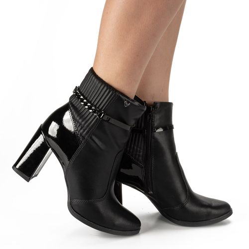 Bota Mississipi de Cano Curto Preta
