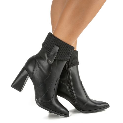 Bota Mississipi  de Salto Bloco Preta