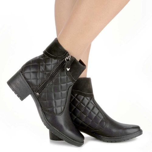 Bota Mississipi  de Cano Curto Preta