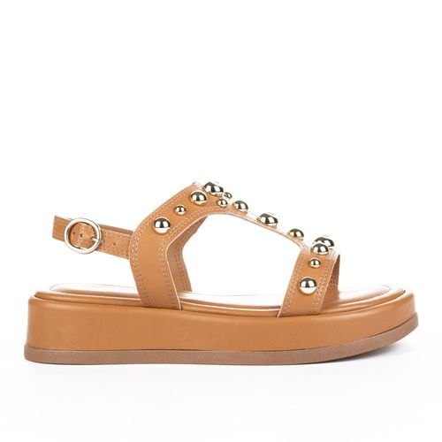 Sandália Tanara  Flatform Caramelo