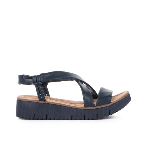 Sandália Campesí  Flatform Azul Marinho