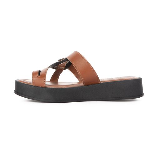 Slide Dakota  Flatform Caramelo