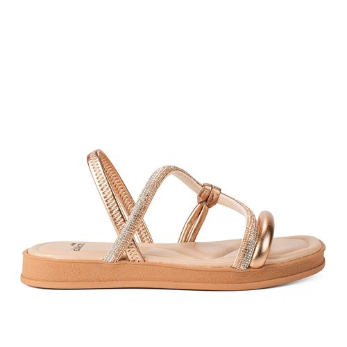 Sandália Dakota Flatform Metalizada