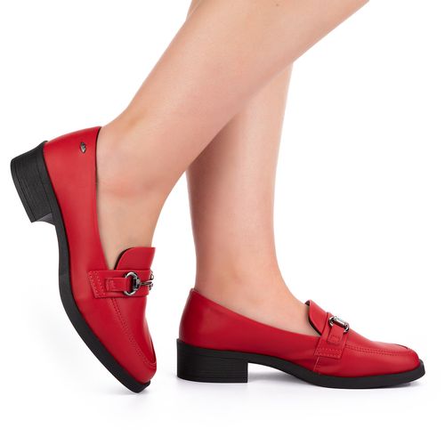 Sapato Dakota  Loafer Vermelho