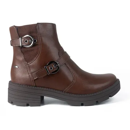 Bota Dakota de Cano Curto Tratorada Marrom