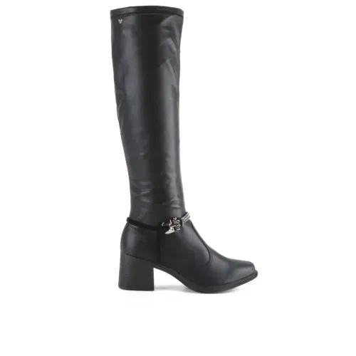 Bota Mississipi de Cano Longo Preta