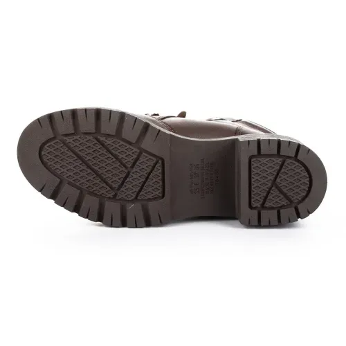 Bota Coturno  Mississipi de Salto Bloco Marrom