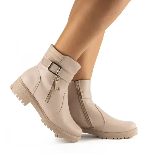 Bota Mississipi  de Cano Curto Bege