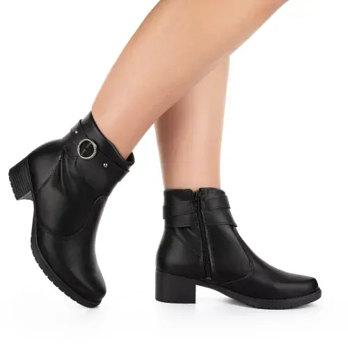 Bota Mississipi  de Cano Curto Preta