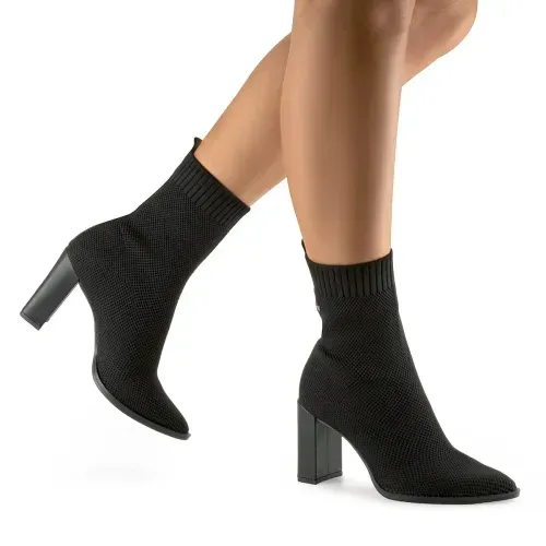 Bota Mississipi de Cano Curto Preta