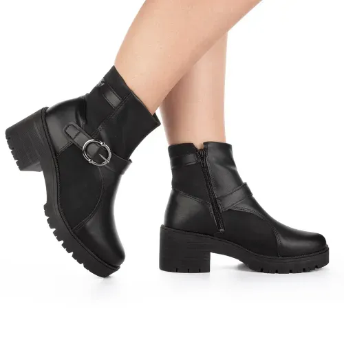 Bota Mississipi de Cano Curto Preta