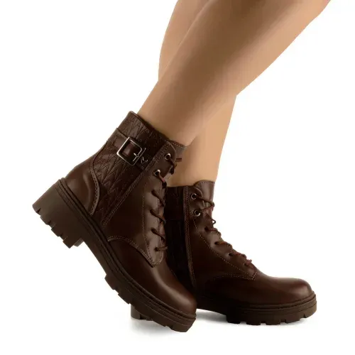 Bota Coturno  Mississipi Tratorada Marrom