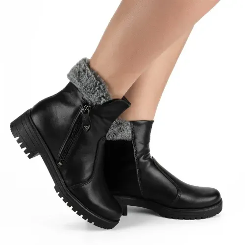Bota Mississipi de Cano Curto Preta