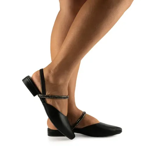 Sapato Mississipi  de Salto Baixo Preto