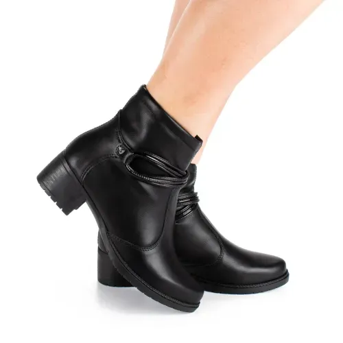 Bota Mississipi de Cano Curto Preta