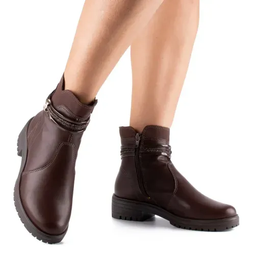 Bota Mississipi de Cano Curto Marrom