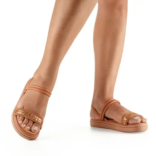 Sandália Mississipi  Flatform Caramelo