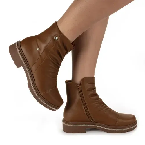 Bota Mississipi de Cano Curto Marrom
