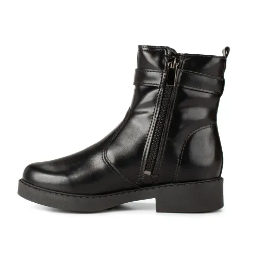 Bota Pink Cats Infantil de Cano Curto Preta