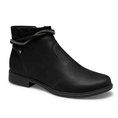 Bota Mississipi de Cano Curto Preta
