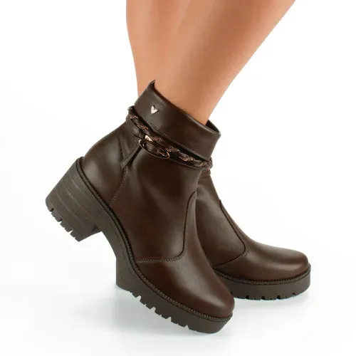Bota Mississipi de Cano Curto Marrom