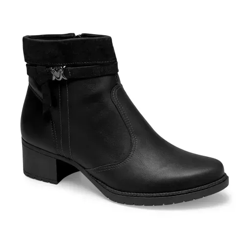 Bota Mississipi de Cano Curto Preta
