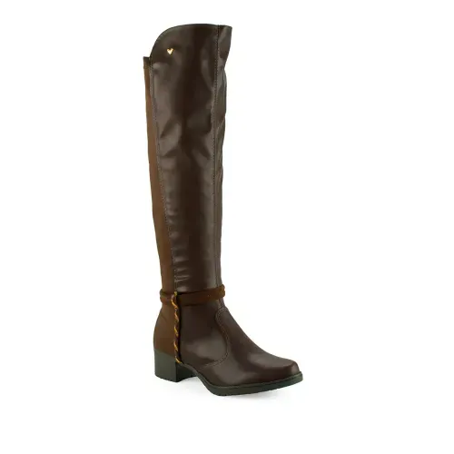 Bota Mississipi de Cano Longo Marrom