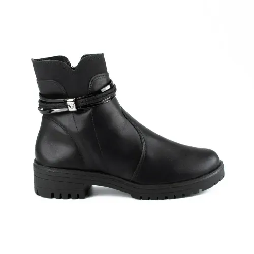Bota Mississipi de Cano Curto Preta