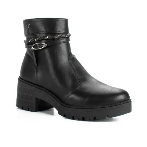 Bota Mississipi de Cano Curto Preta