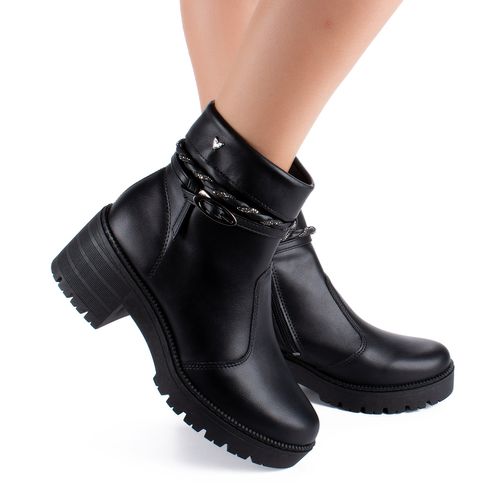 Bota Mississipi de Cano Curto Preta