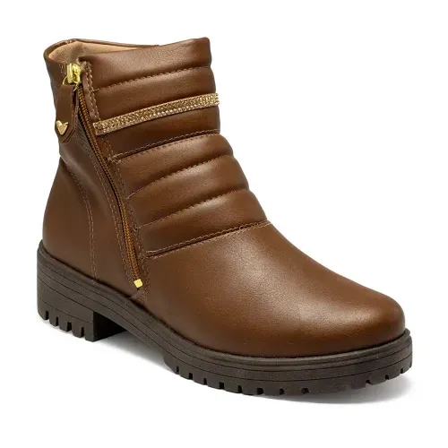 Bota Mississipi de Cano Curto Marrom