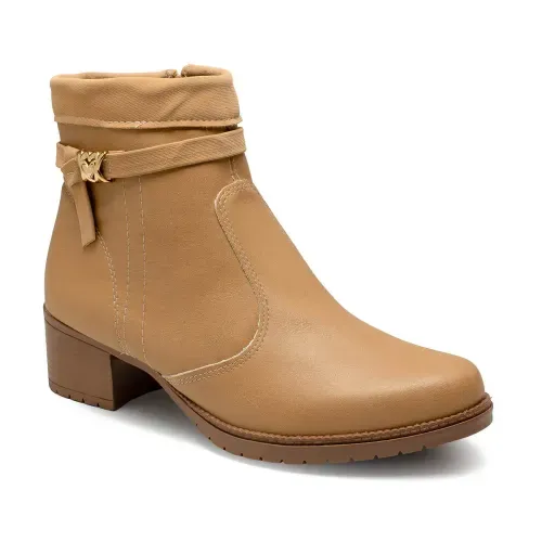 Bota Mississipi de Cano Curto Caramelo