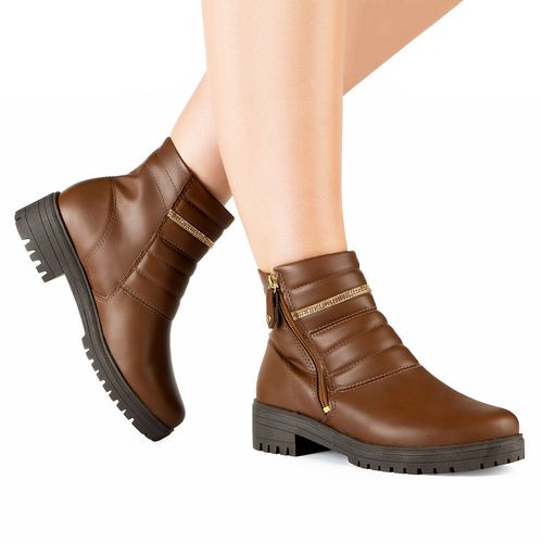 Bota Mississipi de Cano Curto Marrom