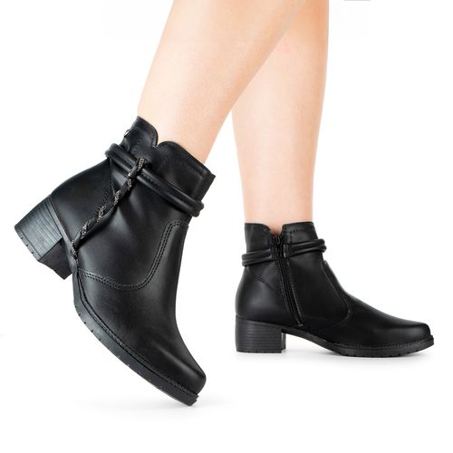 Bota Mississipi de Cano Curto Preta