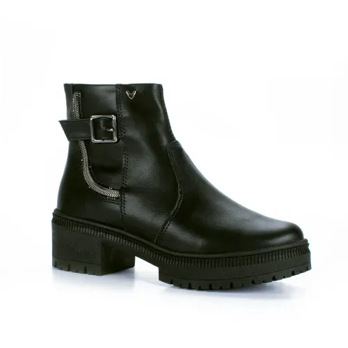 Bota Mississipi de Cano Curto Preta